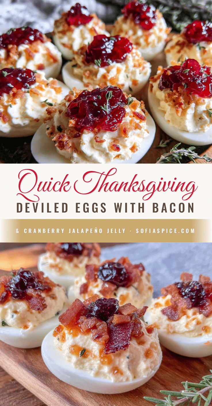 Thanksgiving Deviled Eggs with Bacon recipe