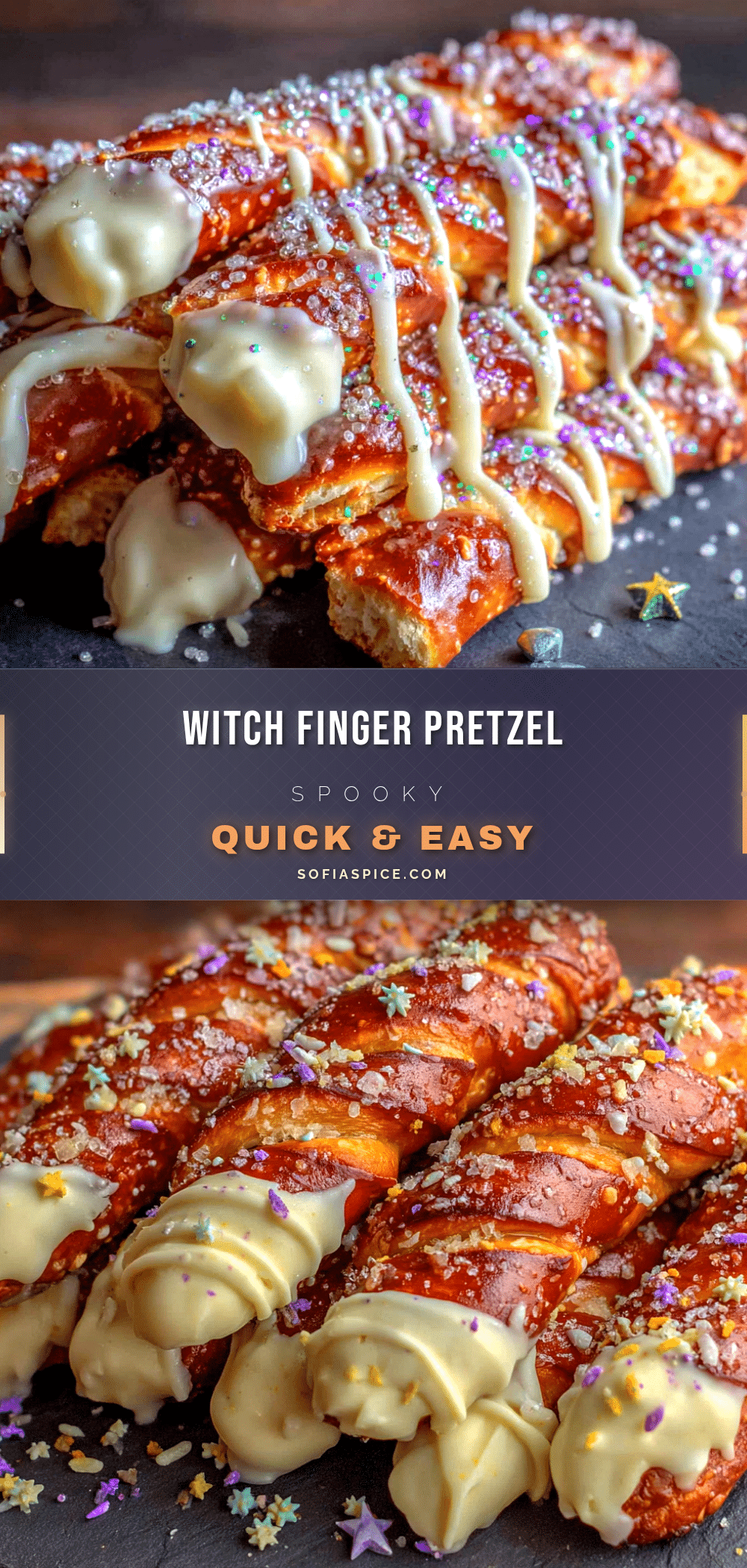 witch finger pretzel rods recipe