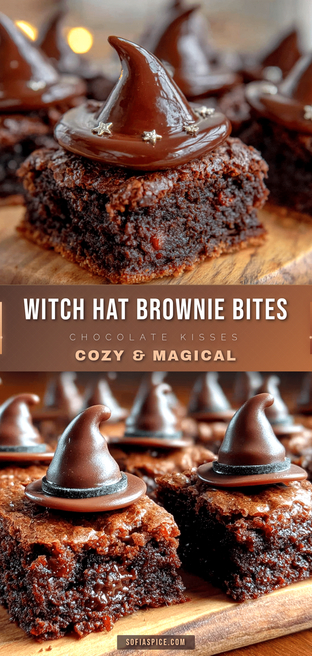 witch hat brownie bites recipe